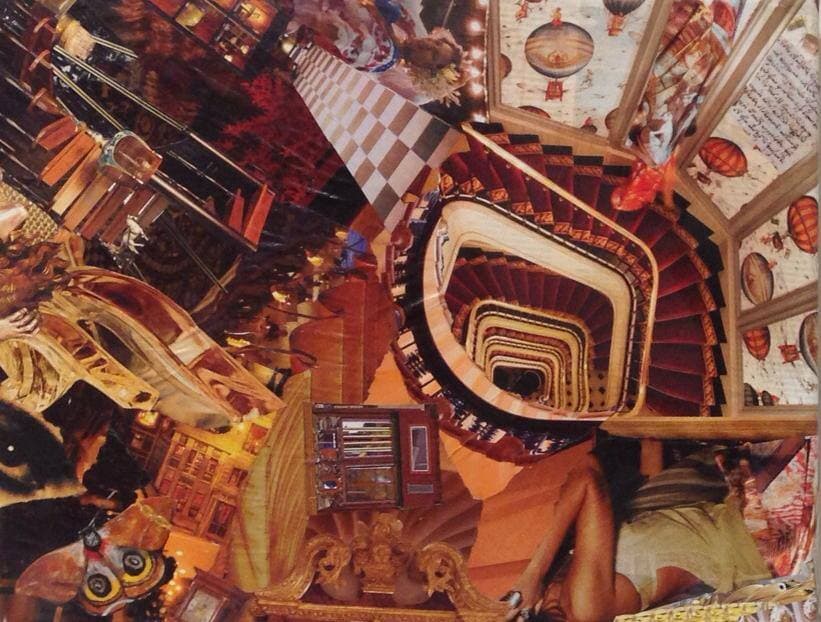 Architype, collage on canvas